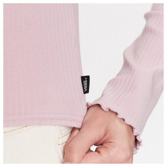 Oversized Long Sleeve Floral Detail Top In Lilac-purple - Picture 10 of 10